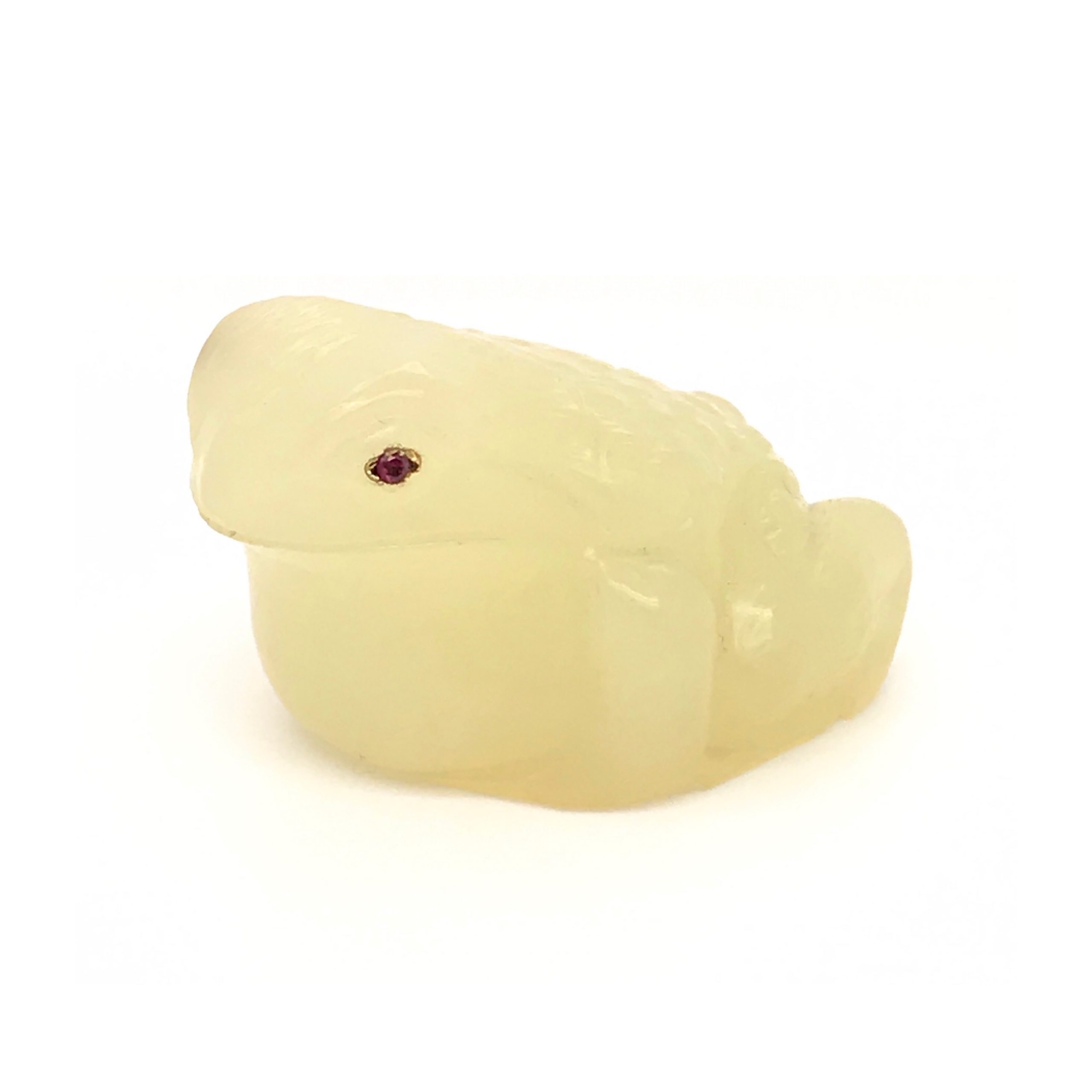 A carved hardstone frog by Carl Fabergé