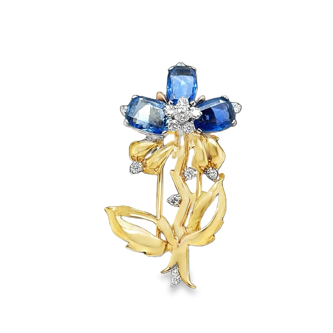 Sapphire and diamond brooch by Cartier