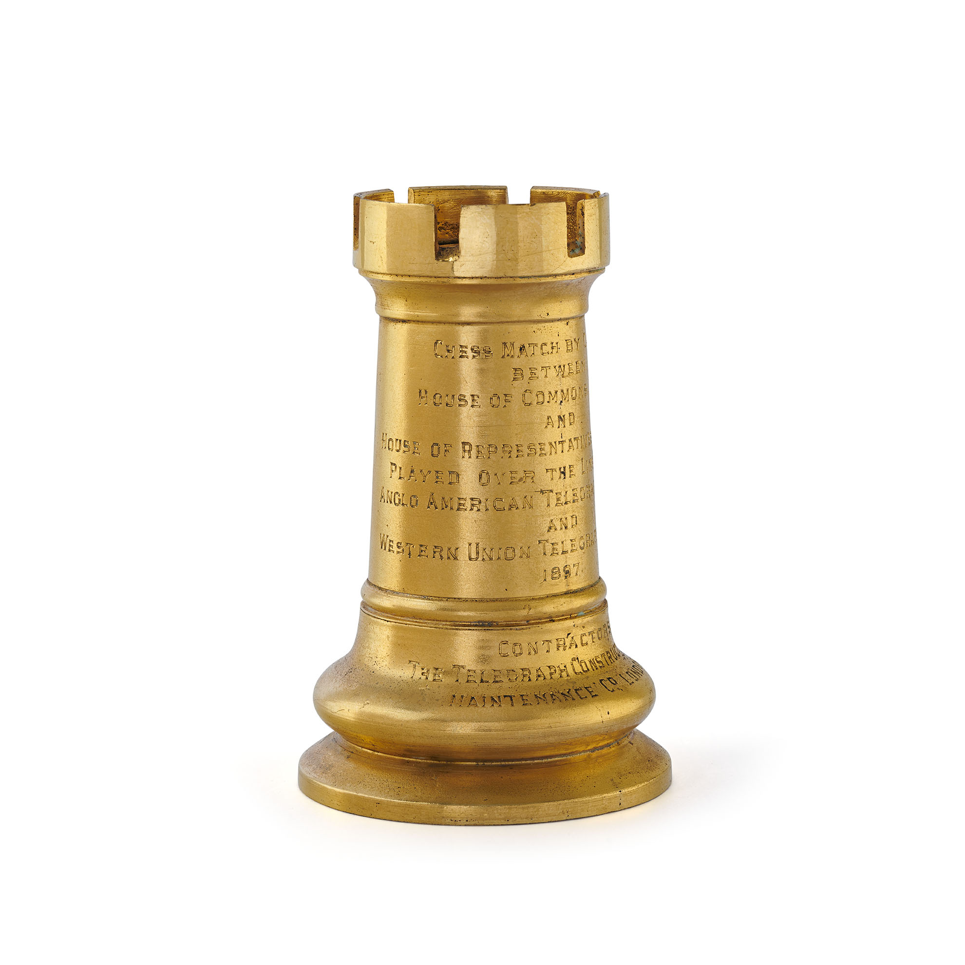 A commemorative chess piece by Carlo and Arthur Giuliano