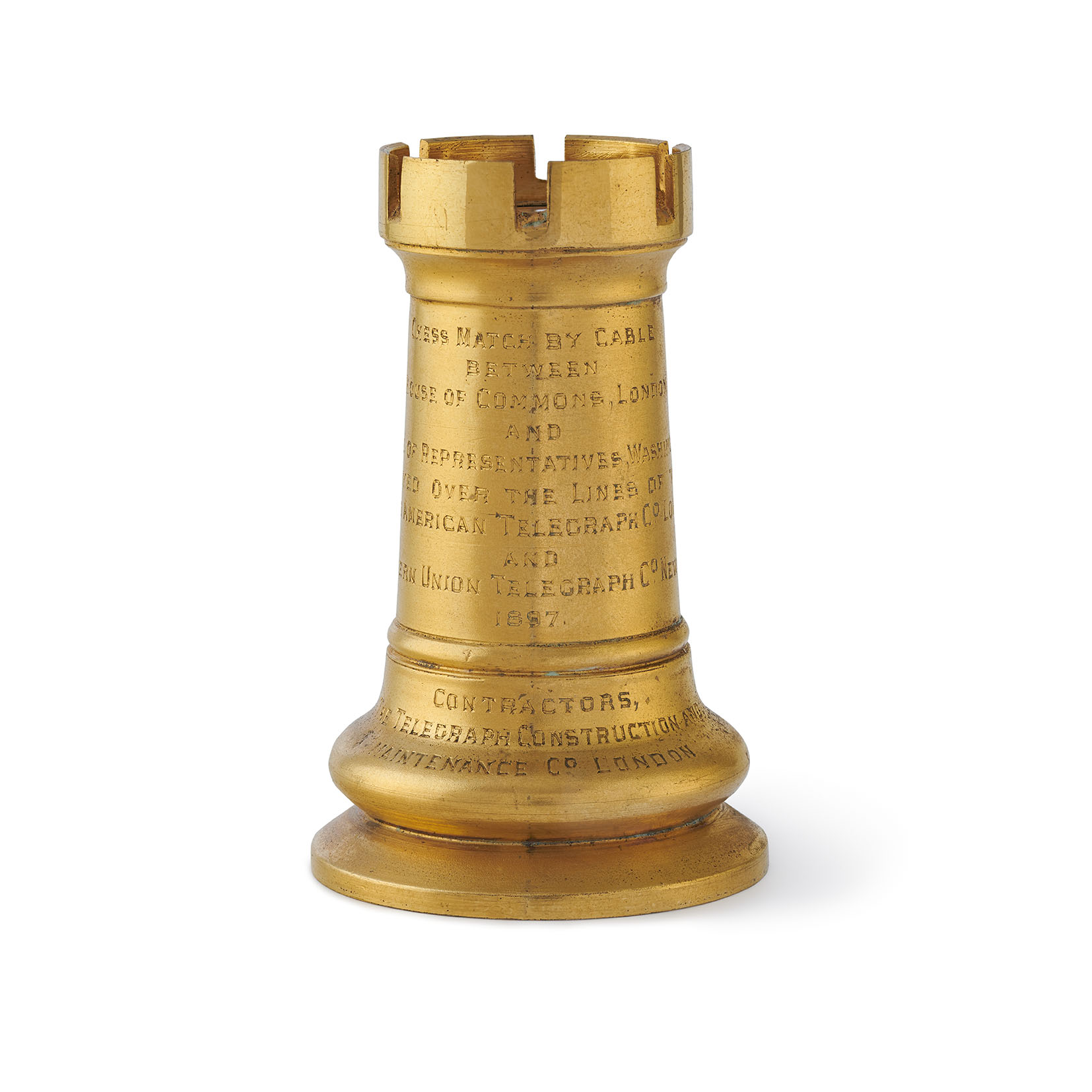 A commemorative chess piece by Carlo and Arthur Giuliano