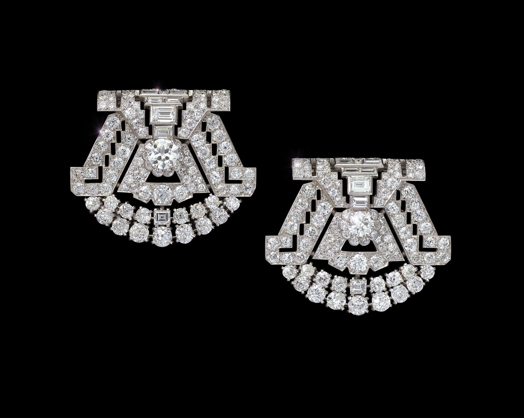 Cartier clips and brooch