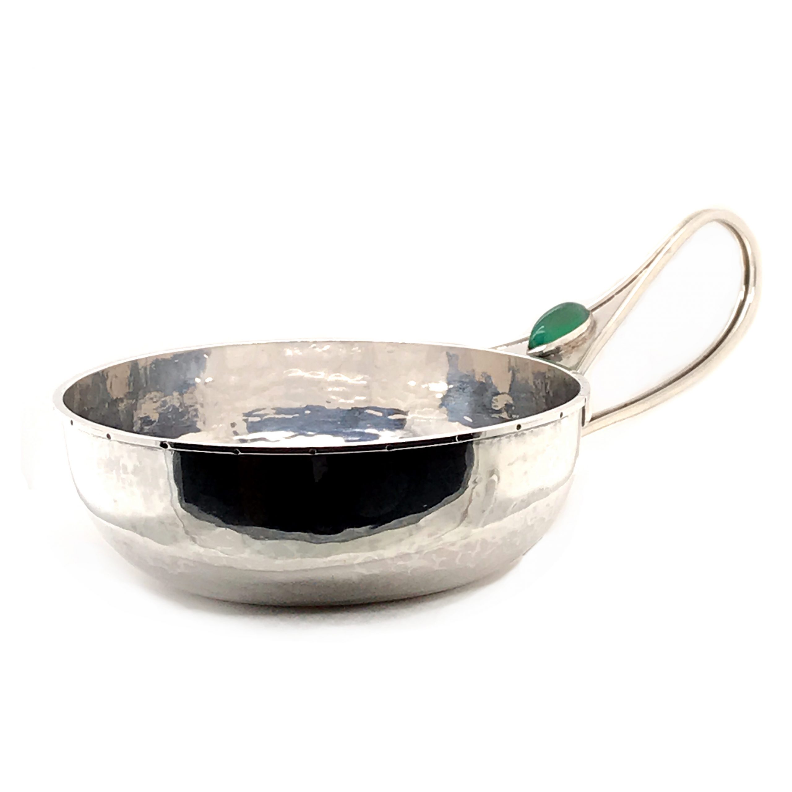 Silver and gem-set butter dish by The Guild of Handicraft