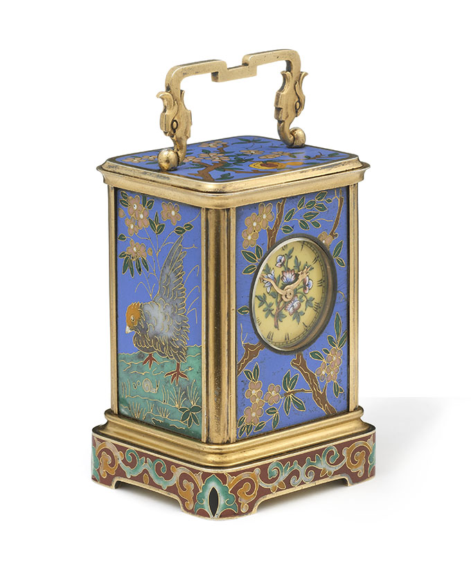 Miniature carriage clock by Alexis Falize