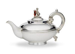 Enamelled Silver Teapot, 1843