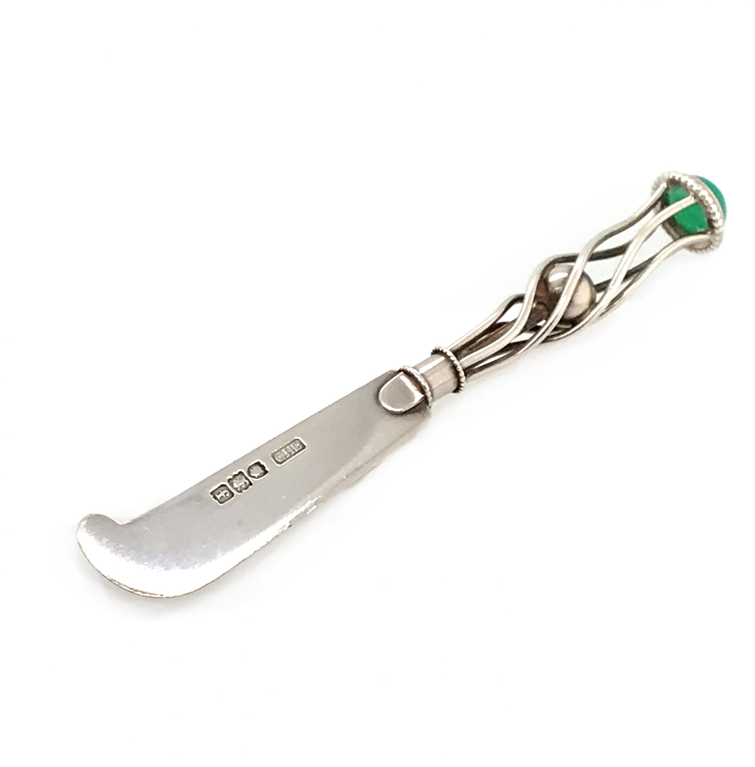 Silver butter knife by The Guild of Handicraft
