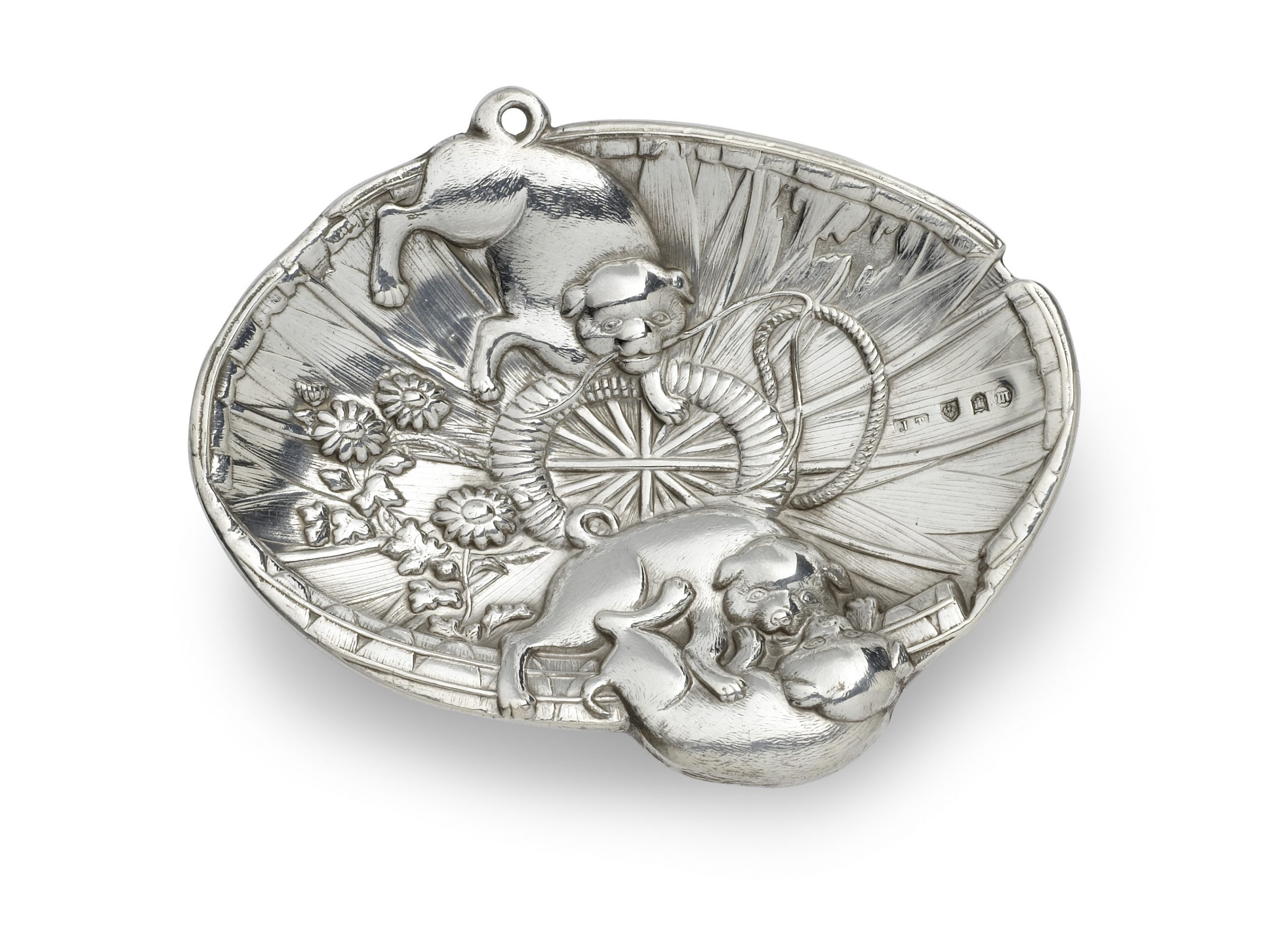 A Scottish silver dish in the Japanese taste