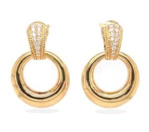 A pair of earrings by Van Cleef & Arpels