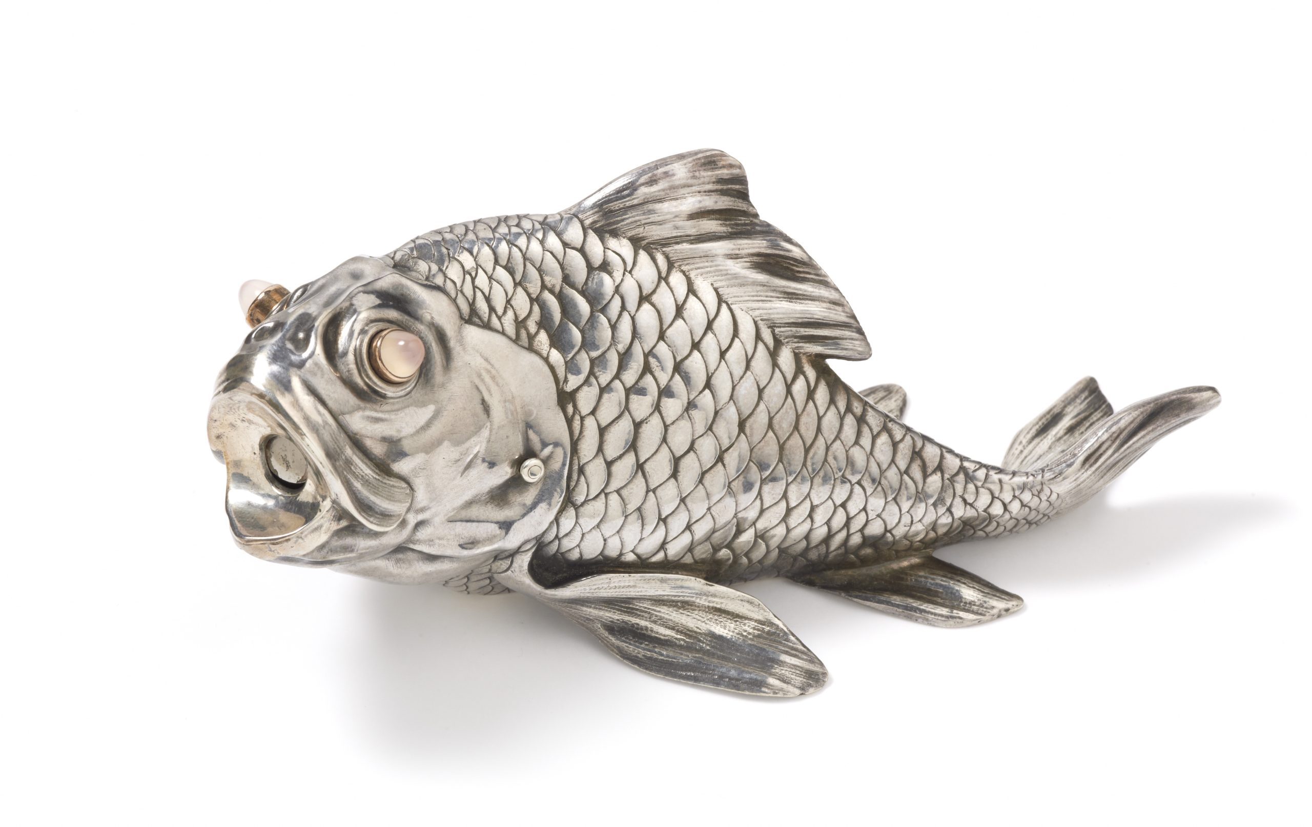 Silver cigar cutter by Carl Fabergé