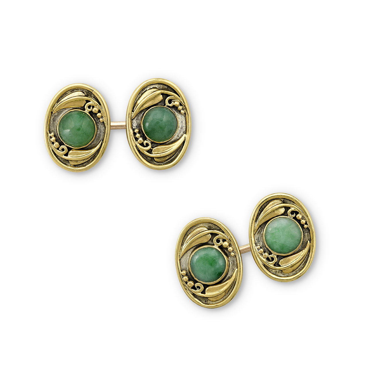 A pair of antique cufflinks by Frank Gardner Hale