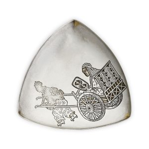 silver dish in the Japanese taste