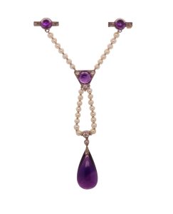 A jewelled antique brooch by Cartier