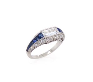 A jewelled platinum ring