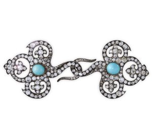 A pair of jewelled brooches in the Renaissance taste by René Lalique