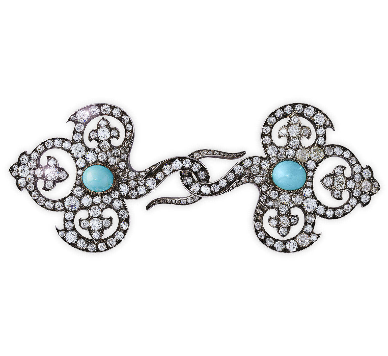 A pair of jewelled brooches in the Renaissance taste by René Lalique