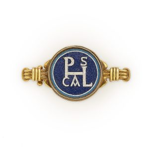 A gold and micromosaic brooch by Castellani