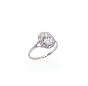 A platinum diamond ring by Wartski
