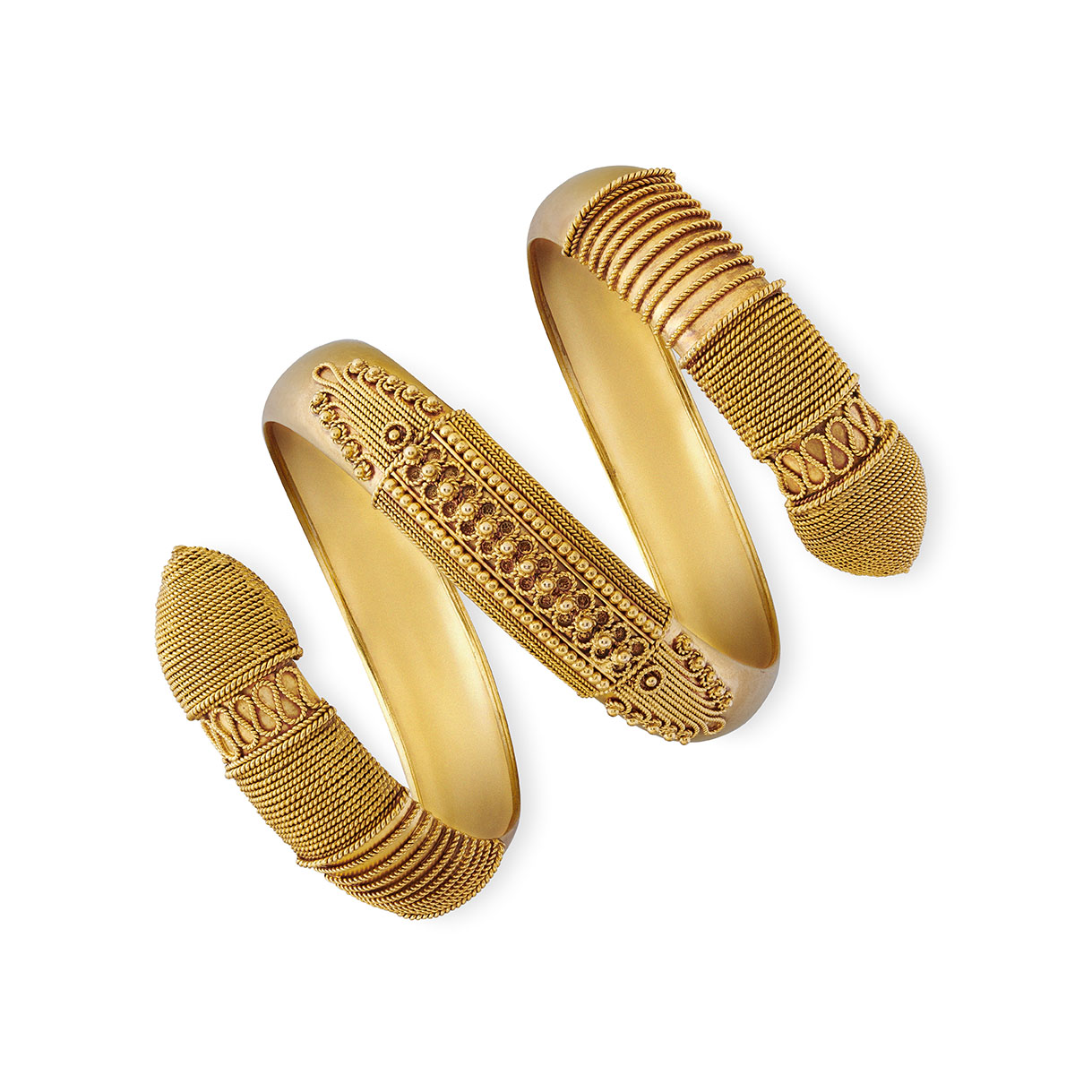 A Danish Revivalist Bangle by Borgen & Co
