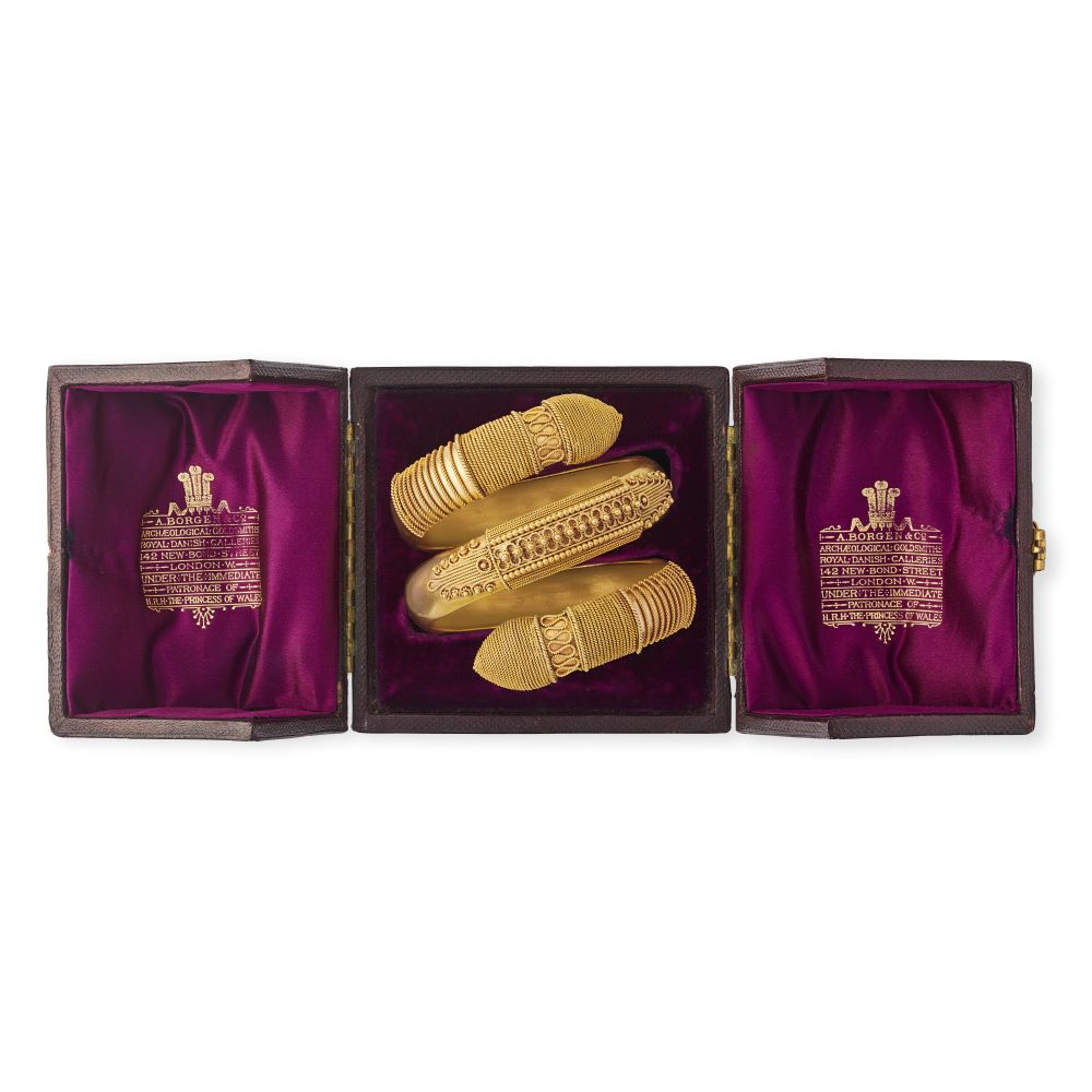 A Danish Revivalist Bangle by Borgen & Co