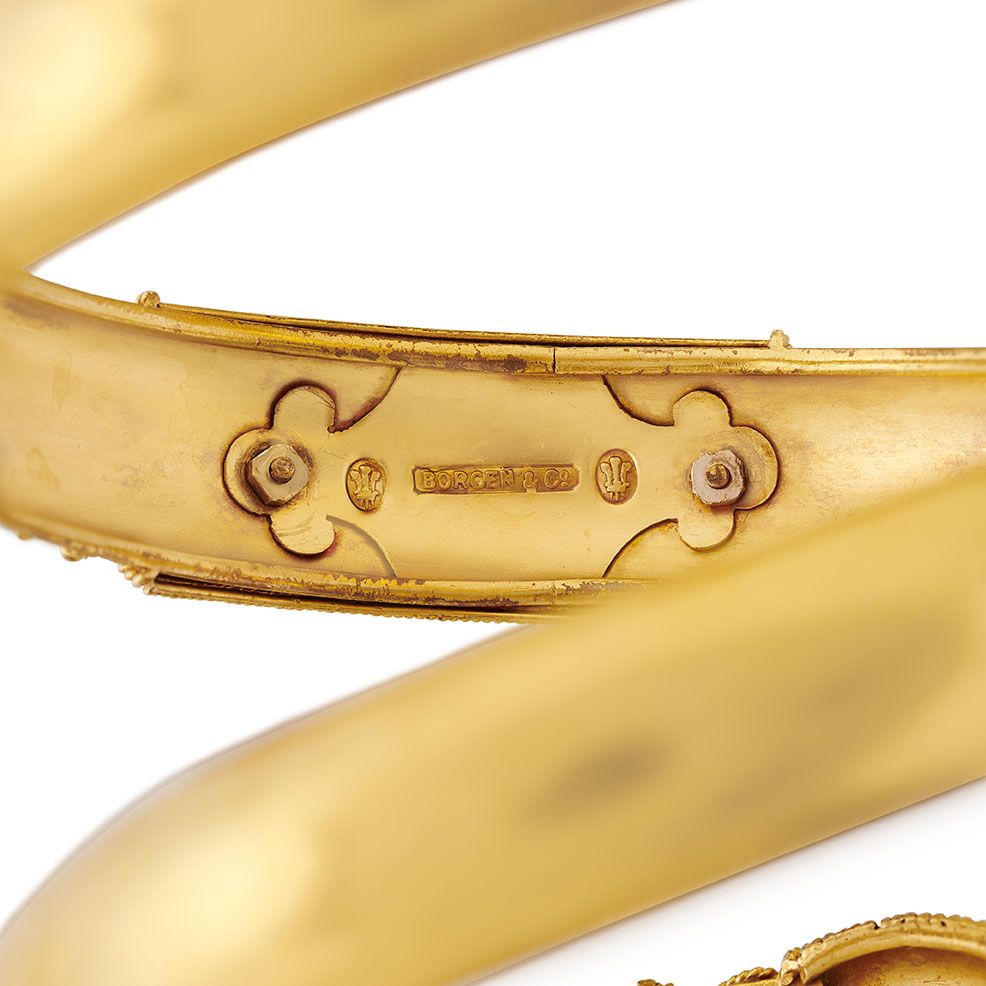 A Danish Revivalist Bangle by Borgen & Co