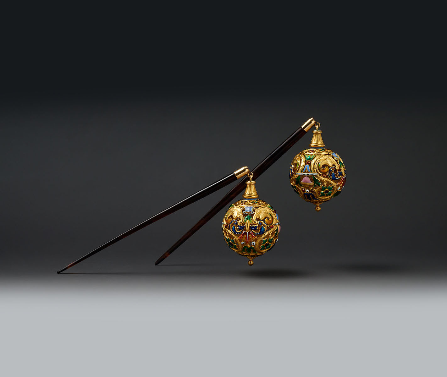 Hair pins by Lucien Falize