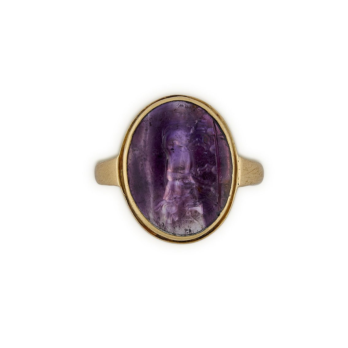 An ancient Roman amethyst intaglio