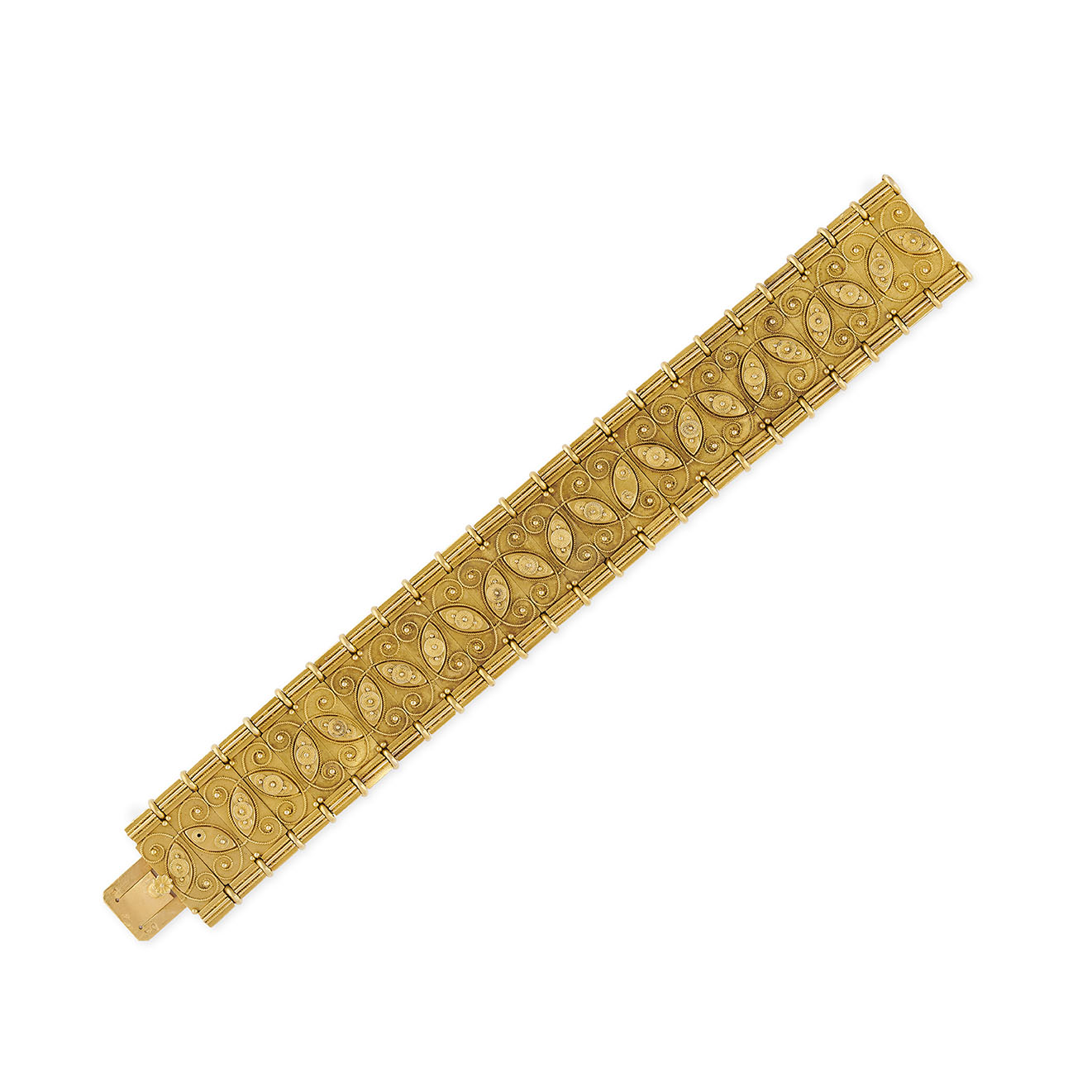 An antique gold bracelet by Eugène Fontenay