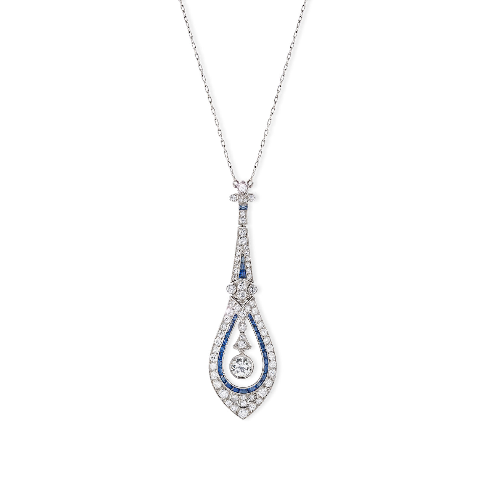 An antique jewelled pendant by Tiffany