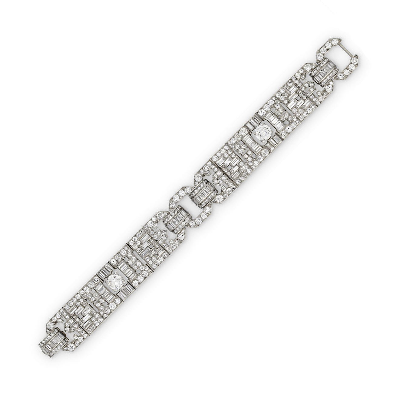An art deco diamond bracelet