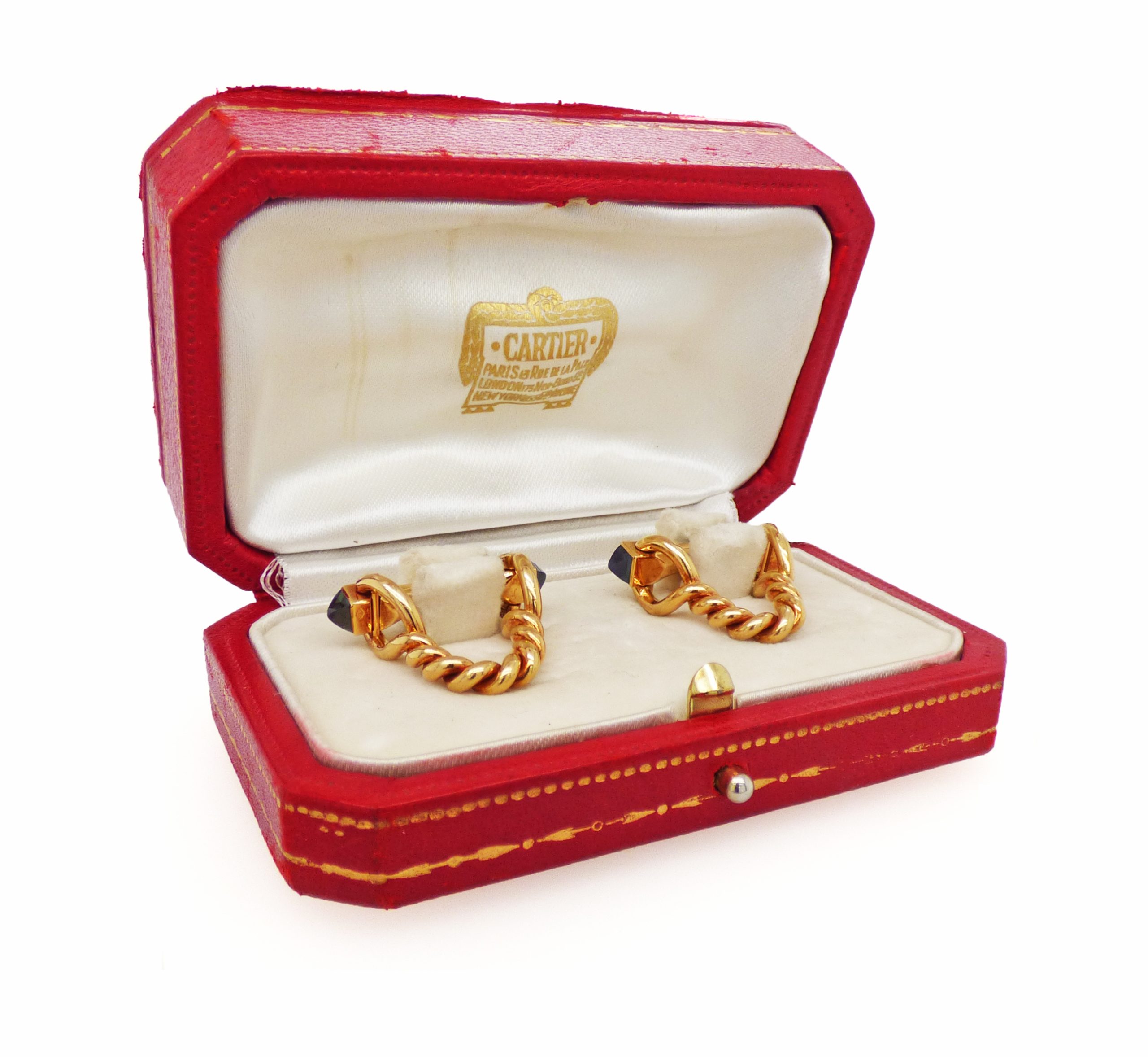 Stirrup cufflinks by Cartier