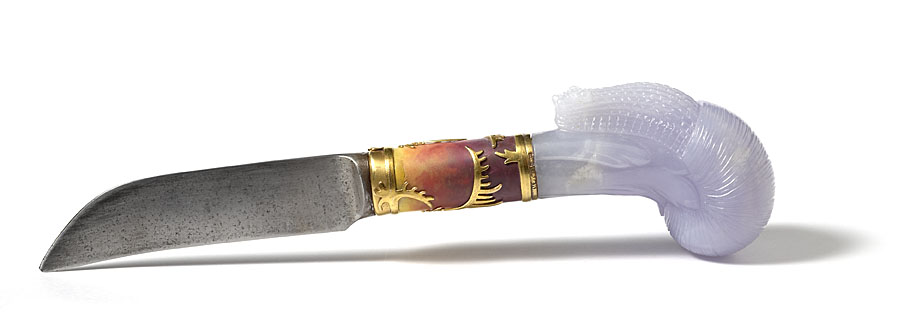 A gold mounted gardening knife by Carl Fabergé