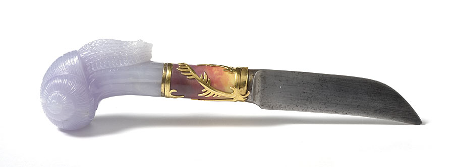 A gold mounted gardening knife by Carl Fabergé