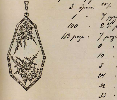 Ice Pendant by Faberge 1913 design