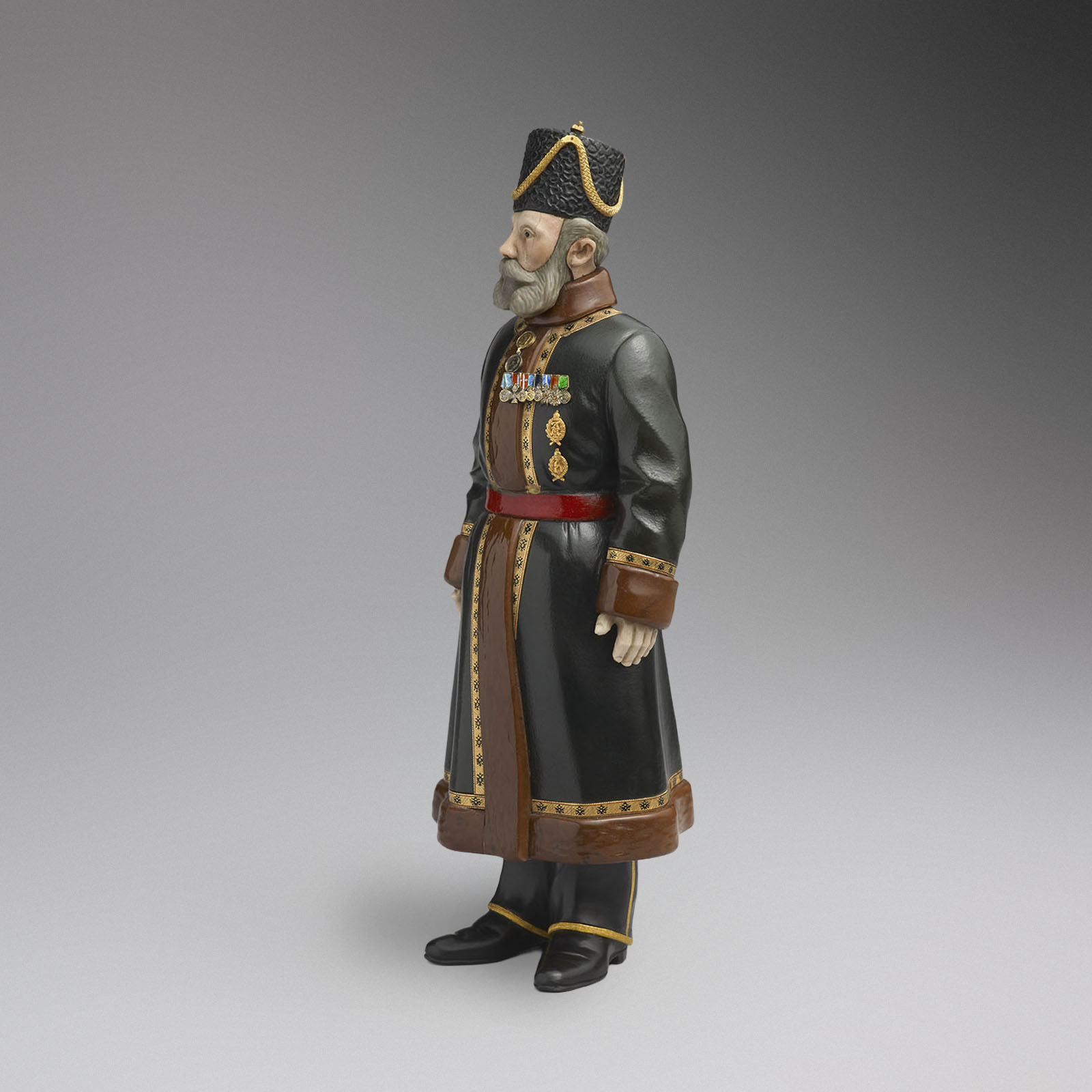 An Imperial hardstone portrait figure by Carl Fabergé