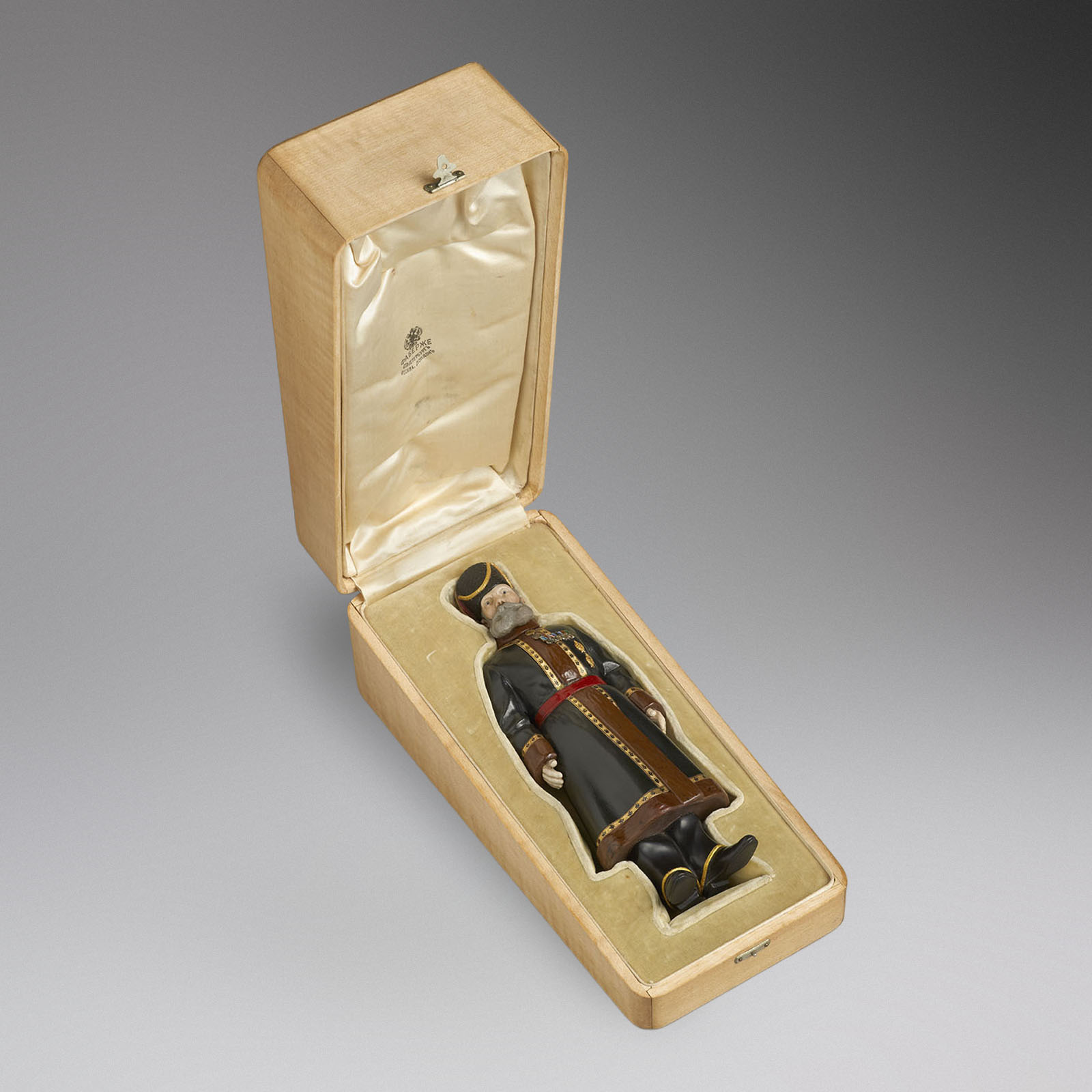 Imperial portrait of Pustynnikov by Carl Fabergé boxed
