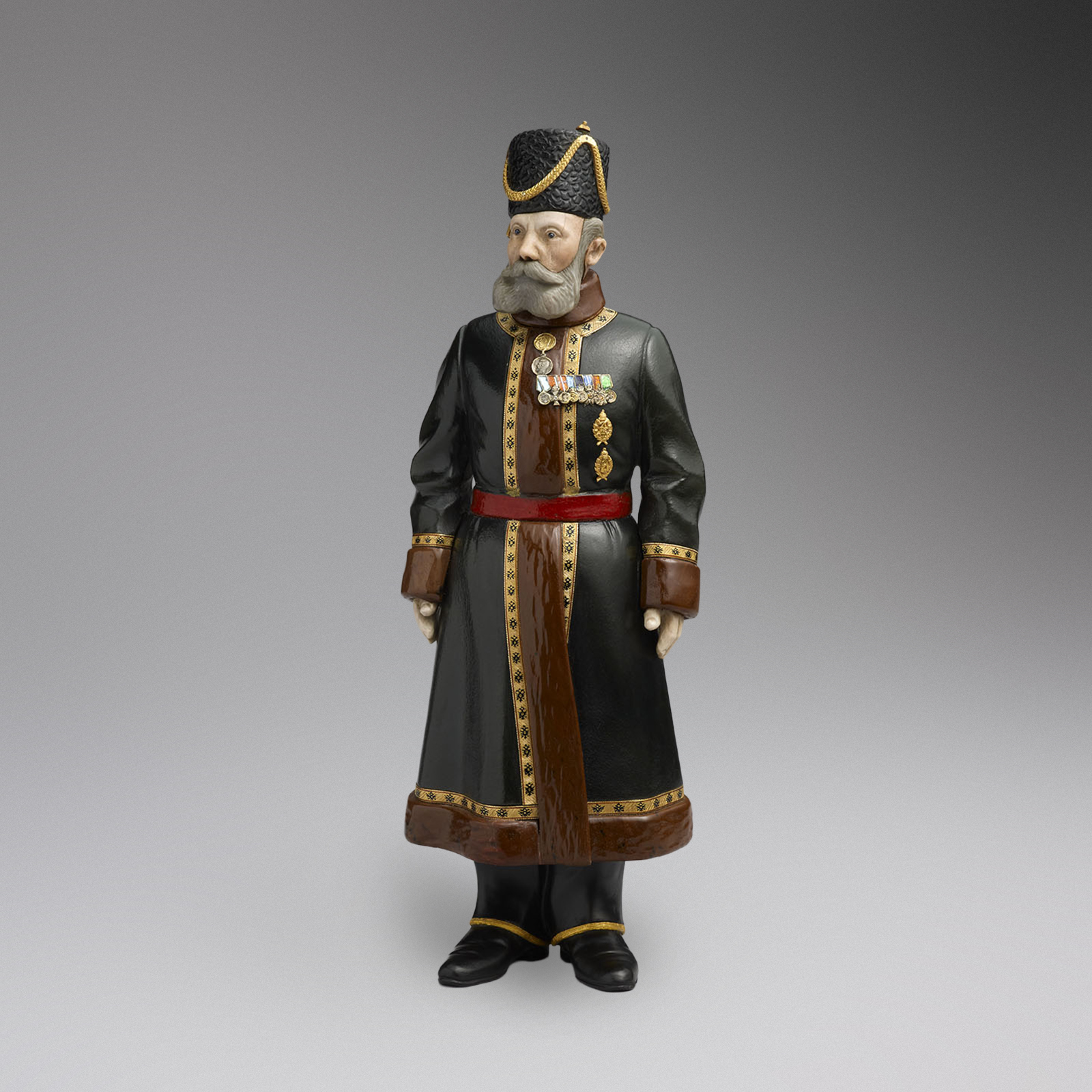 An Imperial hardstone portrait figure by Carl Fabergé