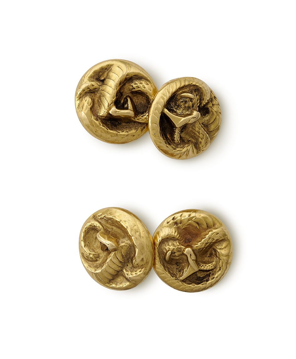 A pair of cufflinks by René Lalique
