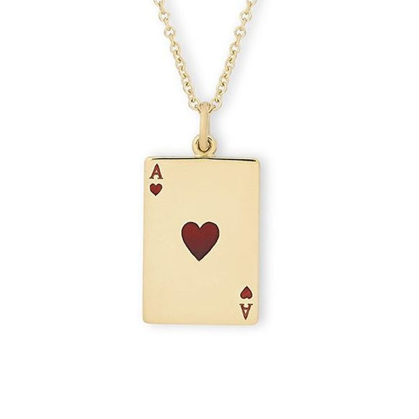 An enamelled gold love token by Wartski