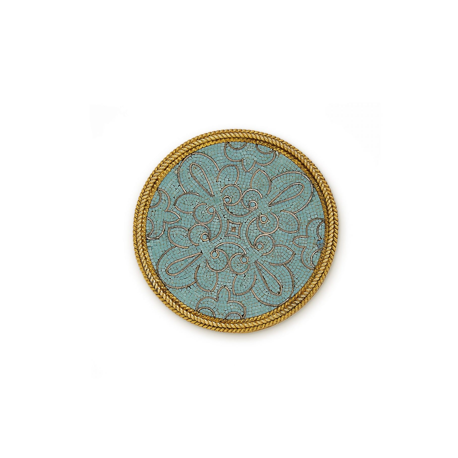 A micromosaic brooch by Castellani