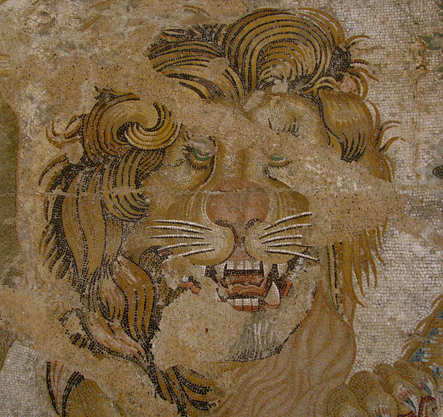 Mosaic lion