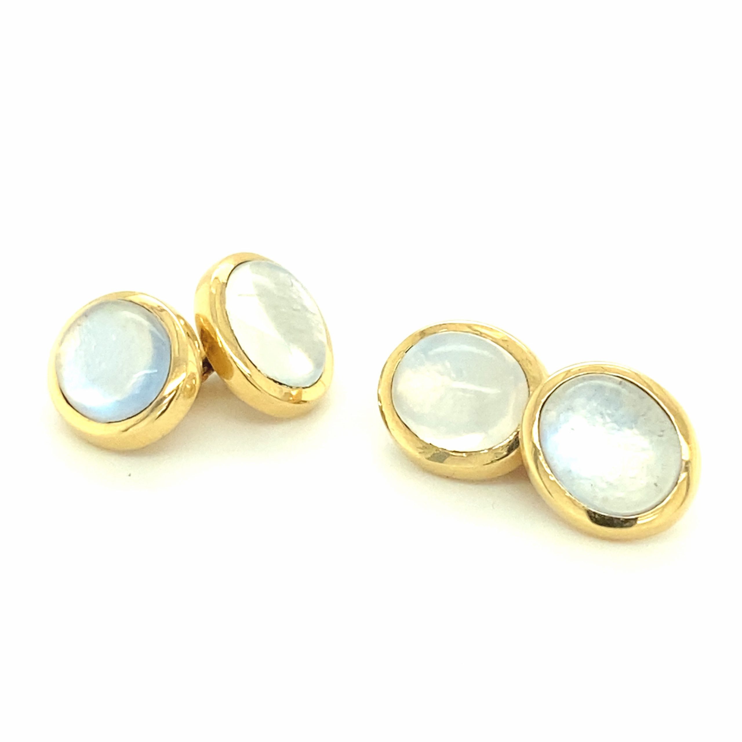 A pair of Moonstone Cufflinks