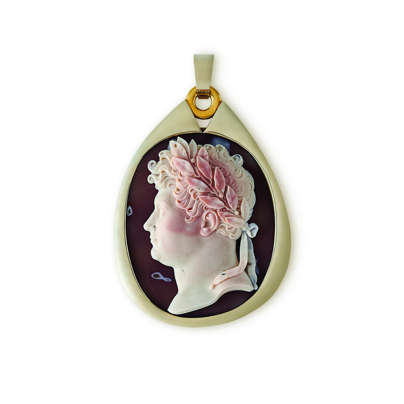 A Sardonyx Cameo of King George IV by Giuseppe Girometti